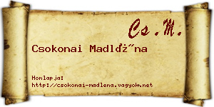 Csokonai Madléna névjegykártya